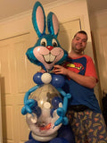 Giant Easter Bunny Filled with Plush Toy Bunny, 1x Cadbury bunnies & 3x Eggs Choco
