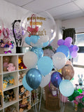 Welcome Home Personalised Giant Clear Balloon