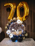 Personalised Bobo Clear Balloon  with LED Light